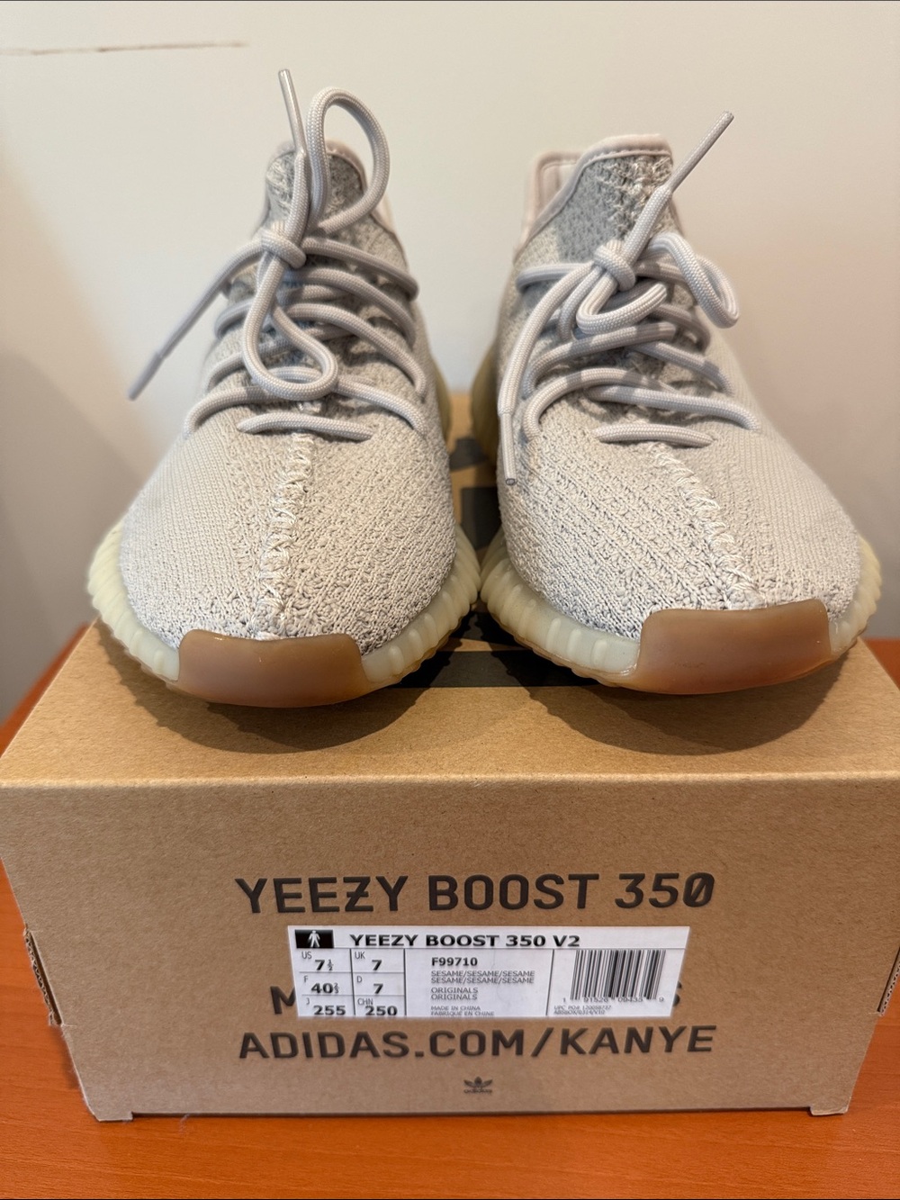adidas Yeezy Boost 350 V2 -Sesame Men’s 7.5